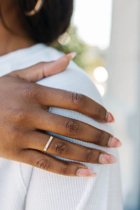 Delicate Square Rhinestone Fashion Ring sold by Bella Rose boutique
