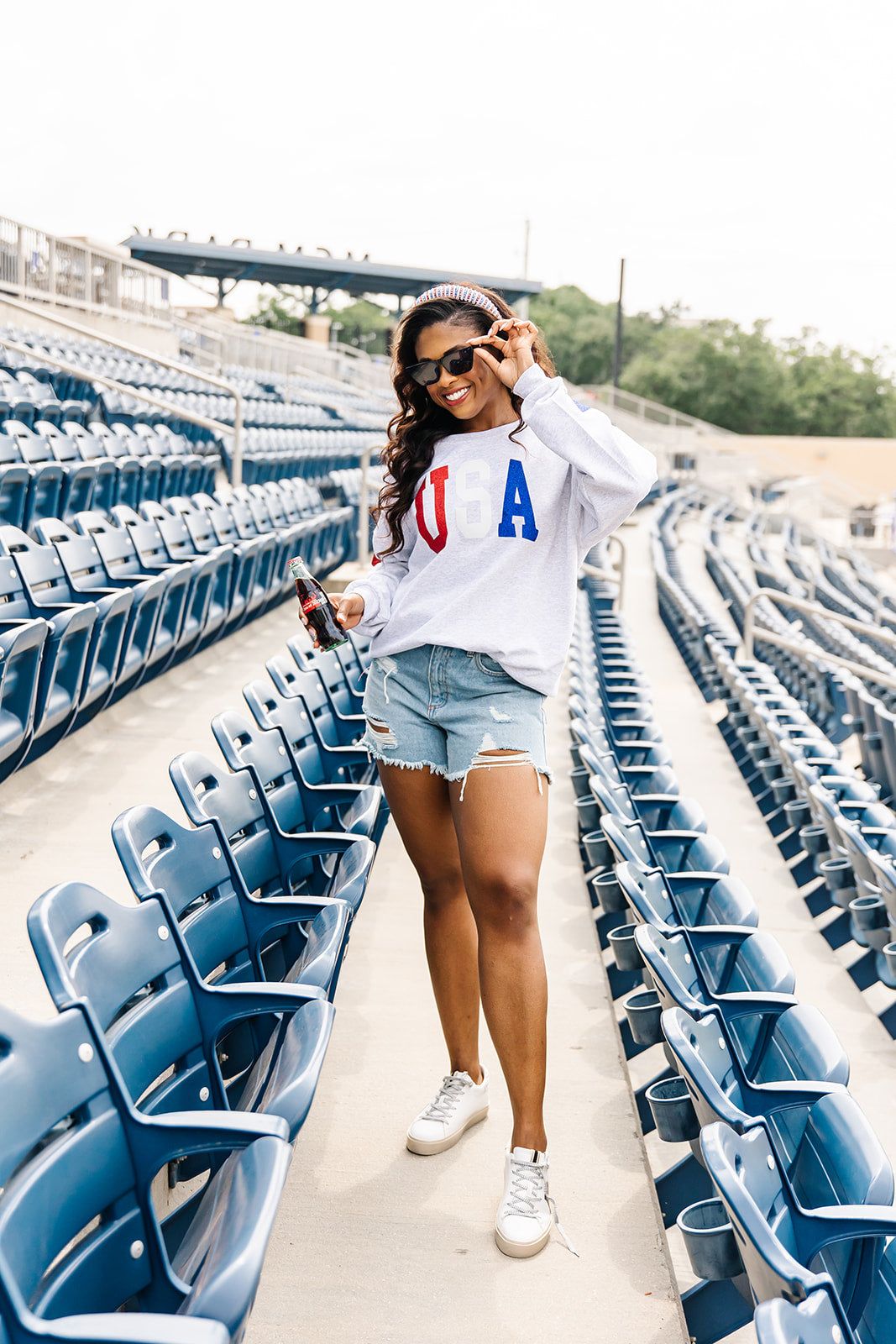 Glitter USA Sweatshirt sold by Bella Rose boutique product image thumbnail 2