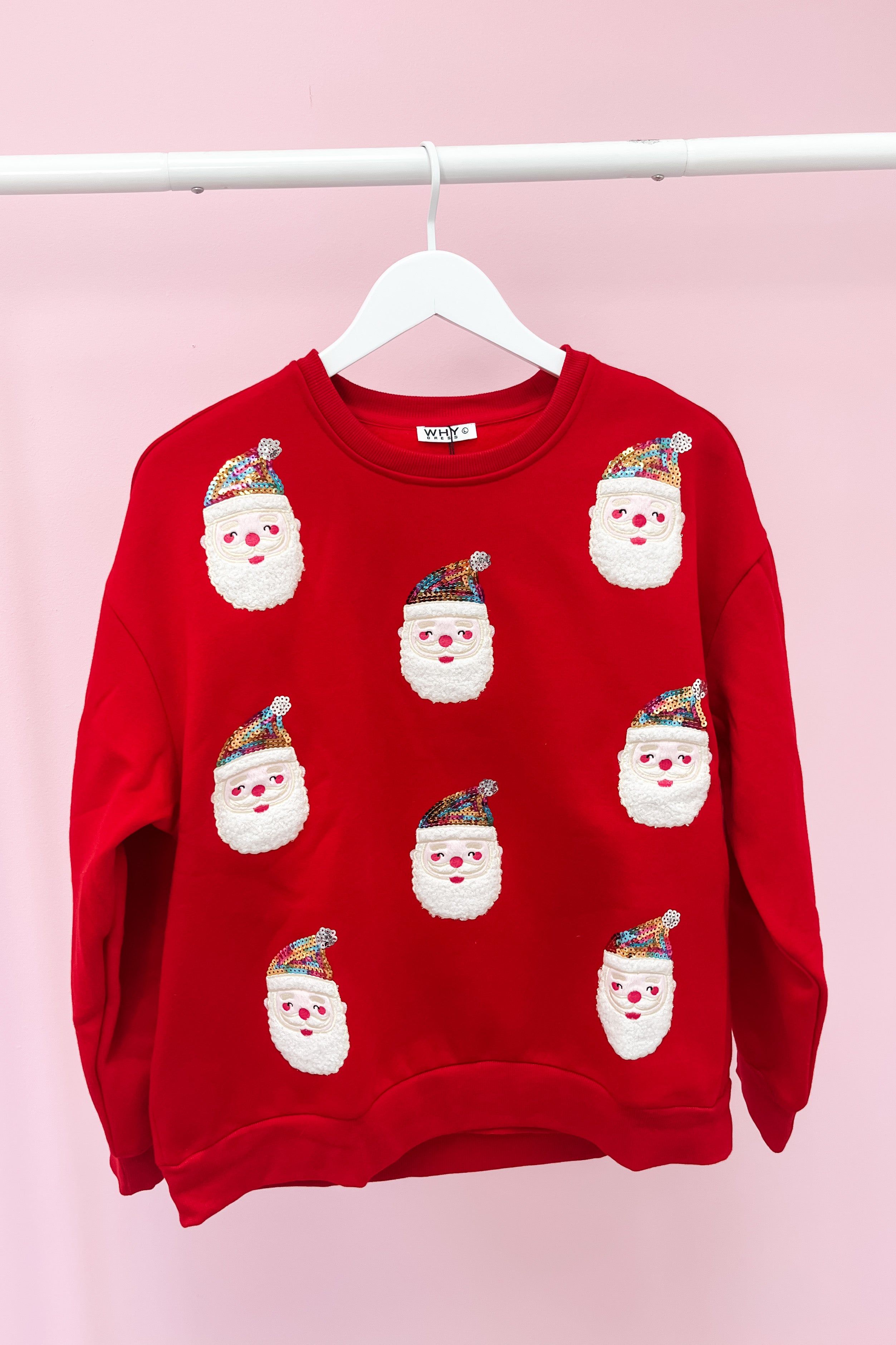 Sequin Santa Sweatshirt sold by Bella Rose boutique product image thumbnail 4
