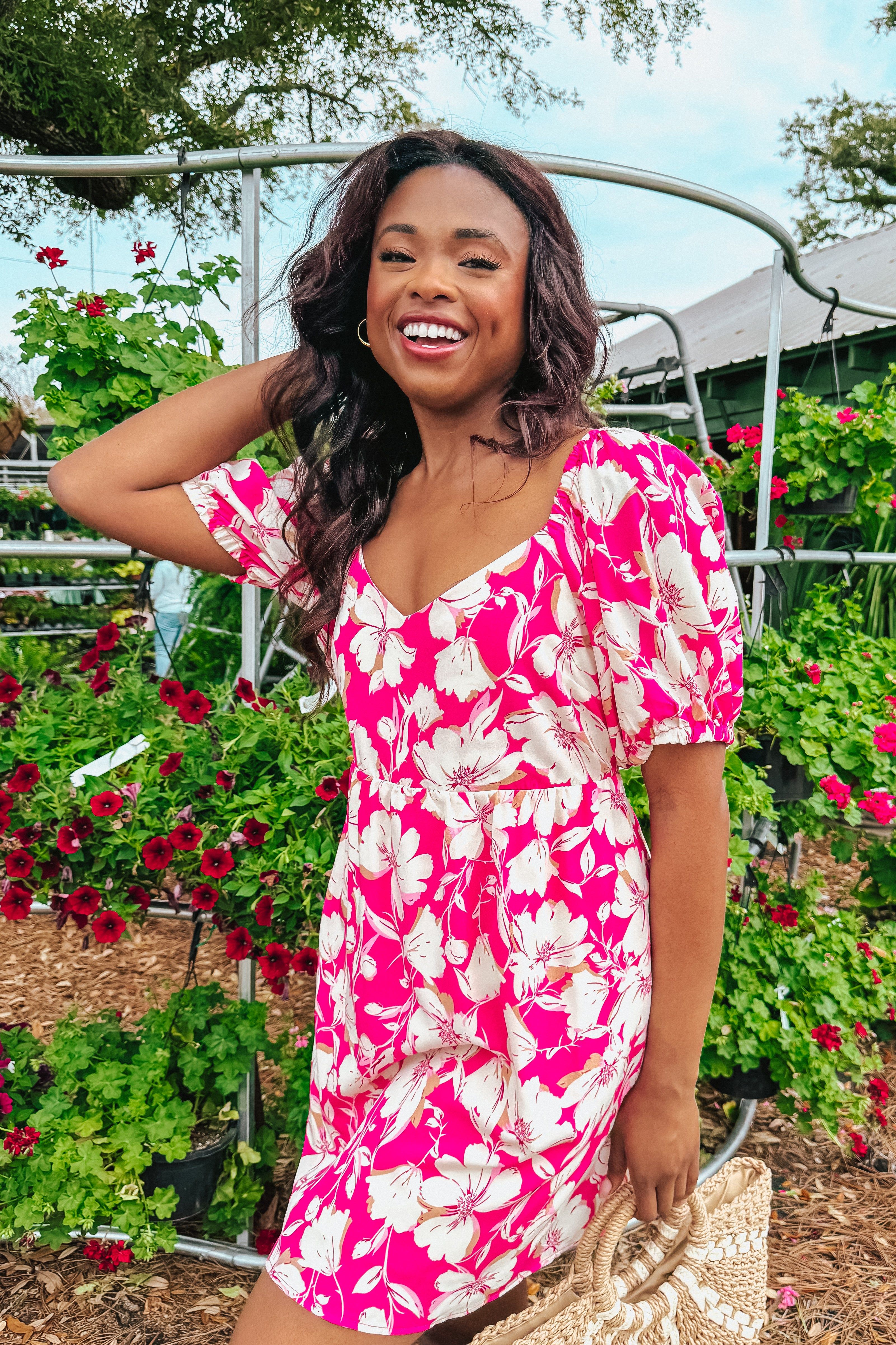 Petal Perfection Floral Dress sold by Bella Rose boutique