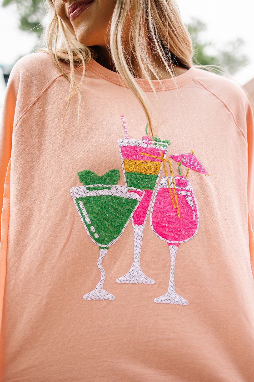 Sequin Cocktail French Terry Top sold by Bella Rose boutique product image thumbnail 4