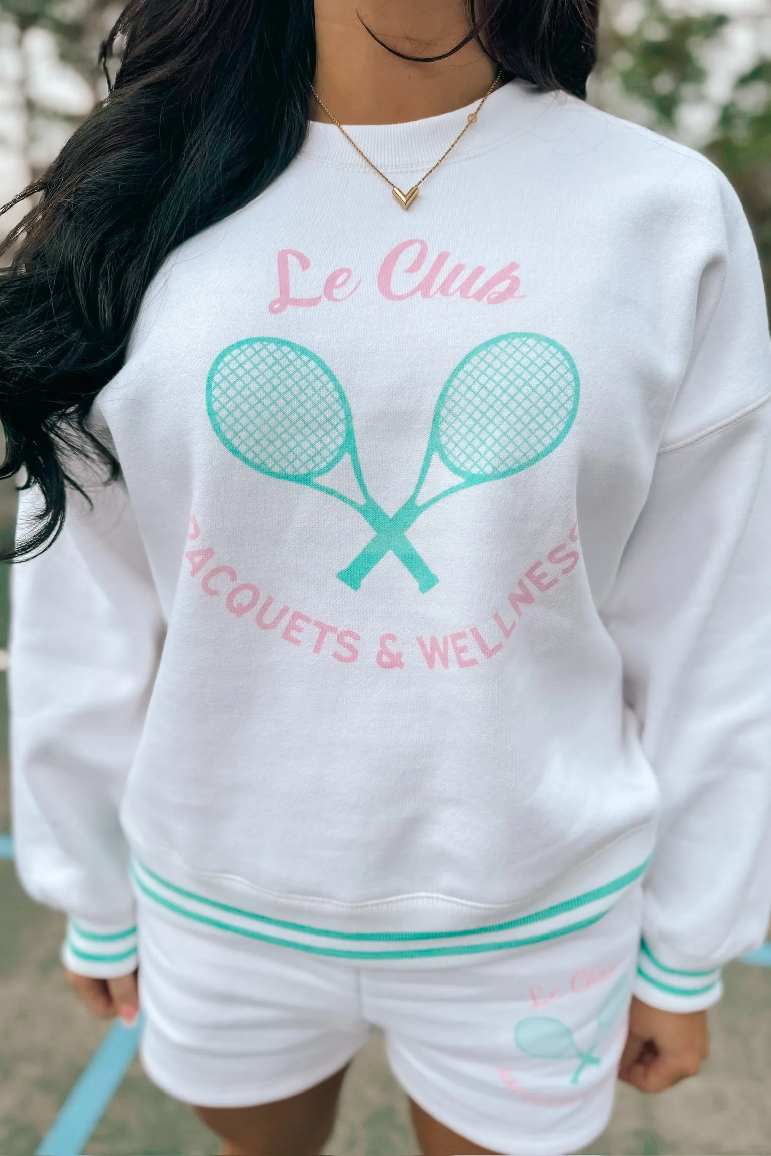 Vintage Havana: Le Club Graphic Sweatshirt sold by Bella Rose boutique product image thumbnail 3