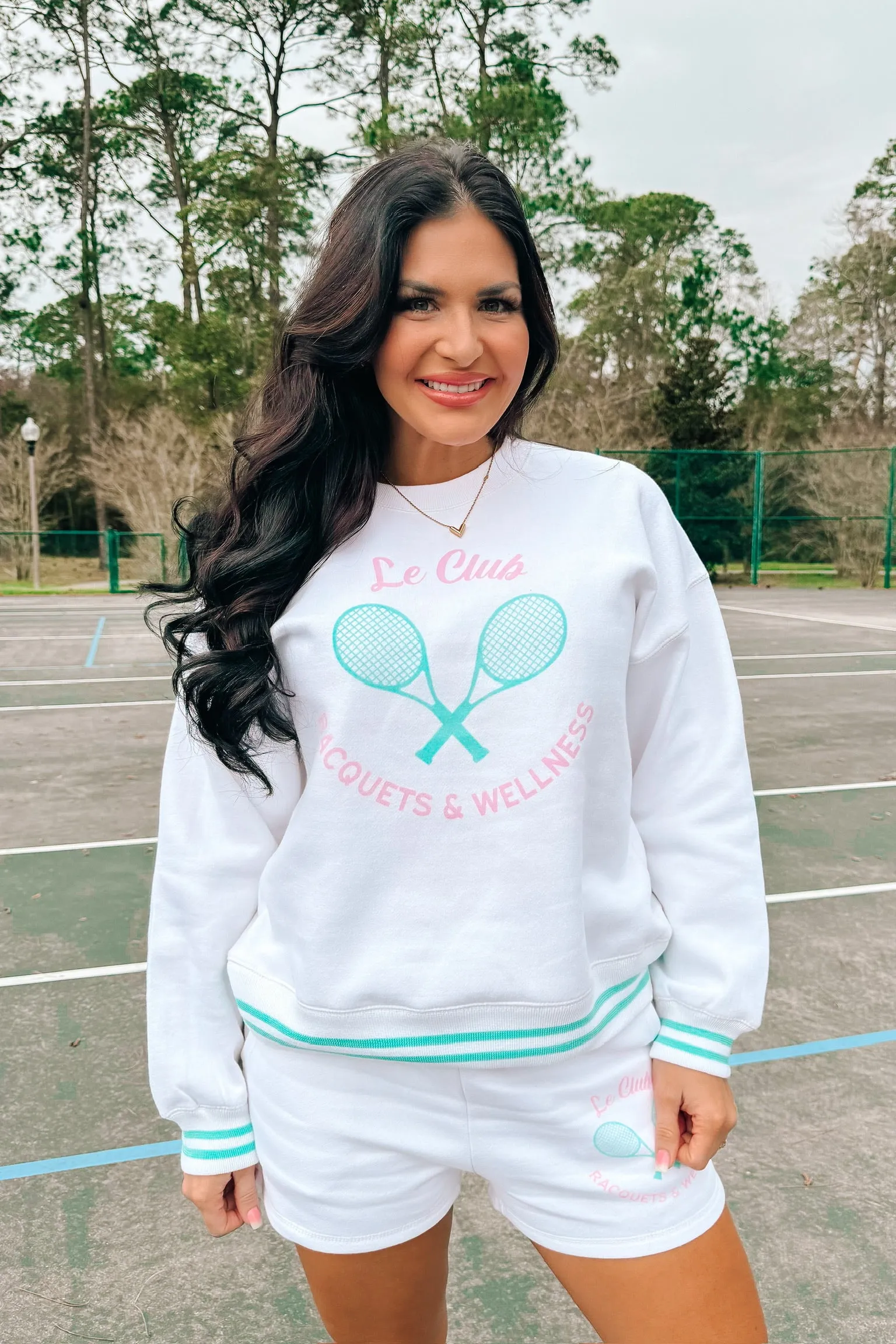 Vintage Havana: Le Club Graphic Sweatshirt sold by Bella Rose boutique