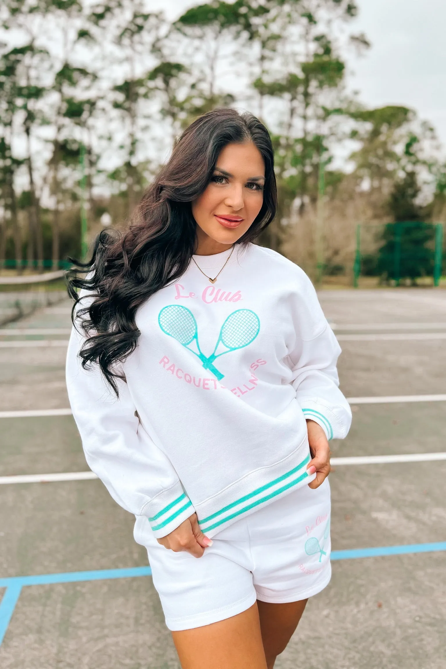 Vintage Havana: Le Club Graphic Sweatshirt sold by Bella Rose boutique product image thumbnail 2