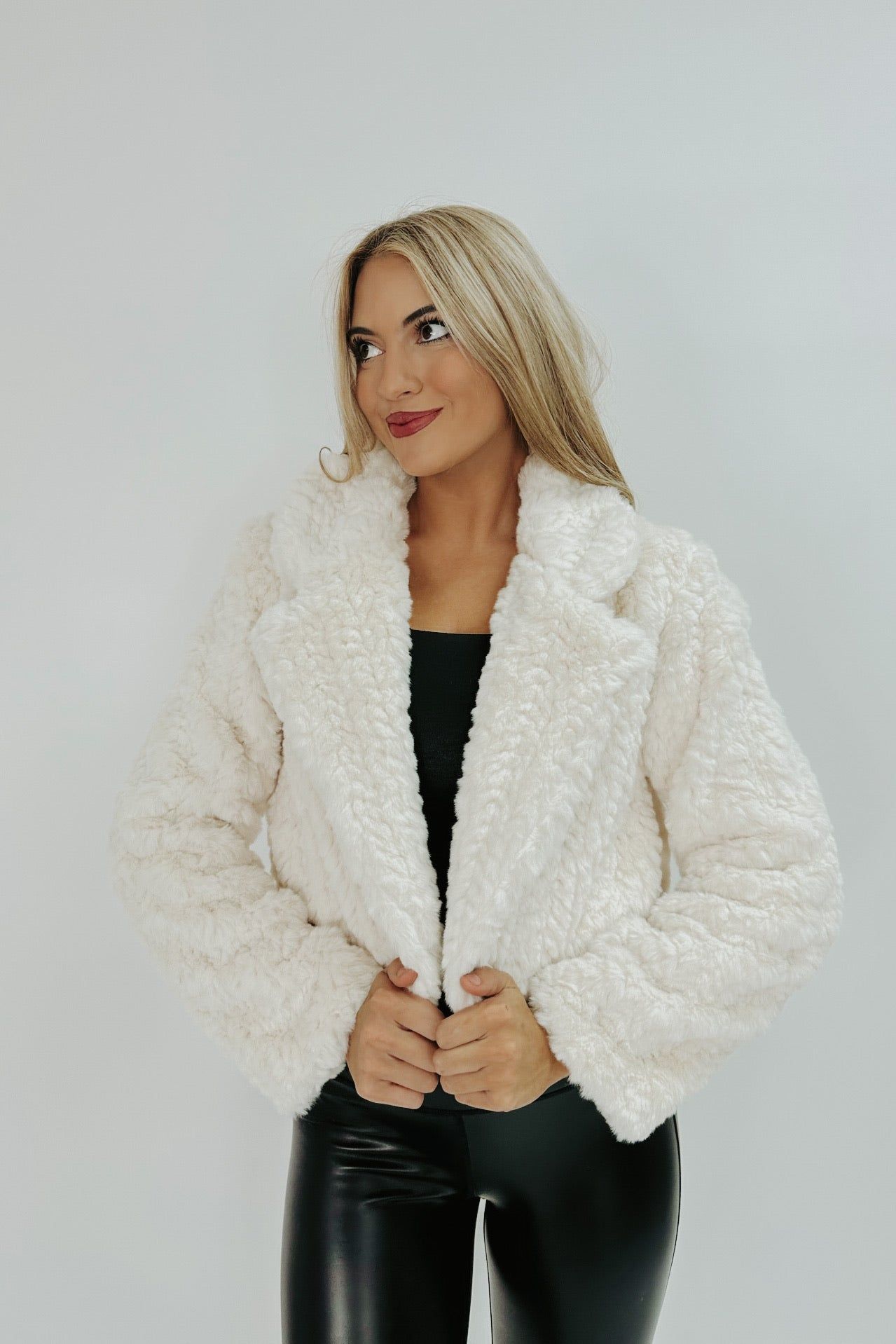 Caught In The Cold Fur Jacket sold by Bella Rose boutique product image thumbnail 3