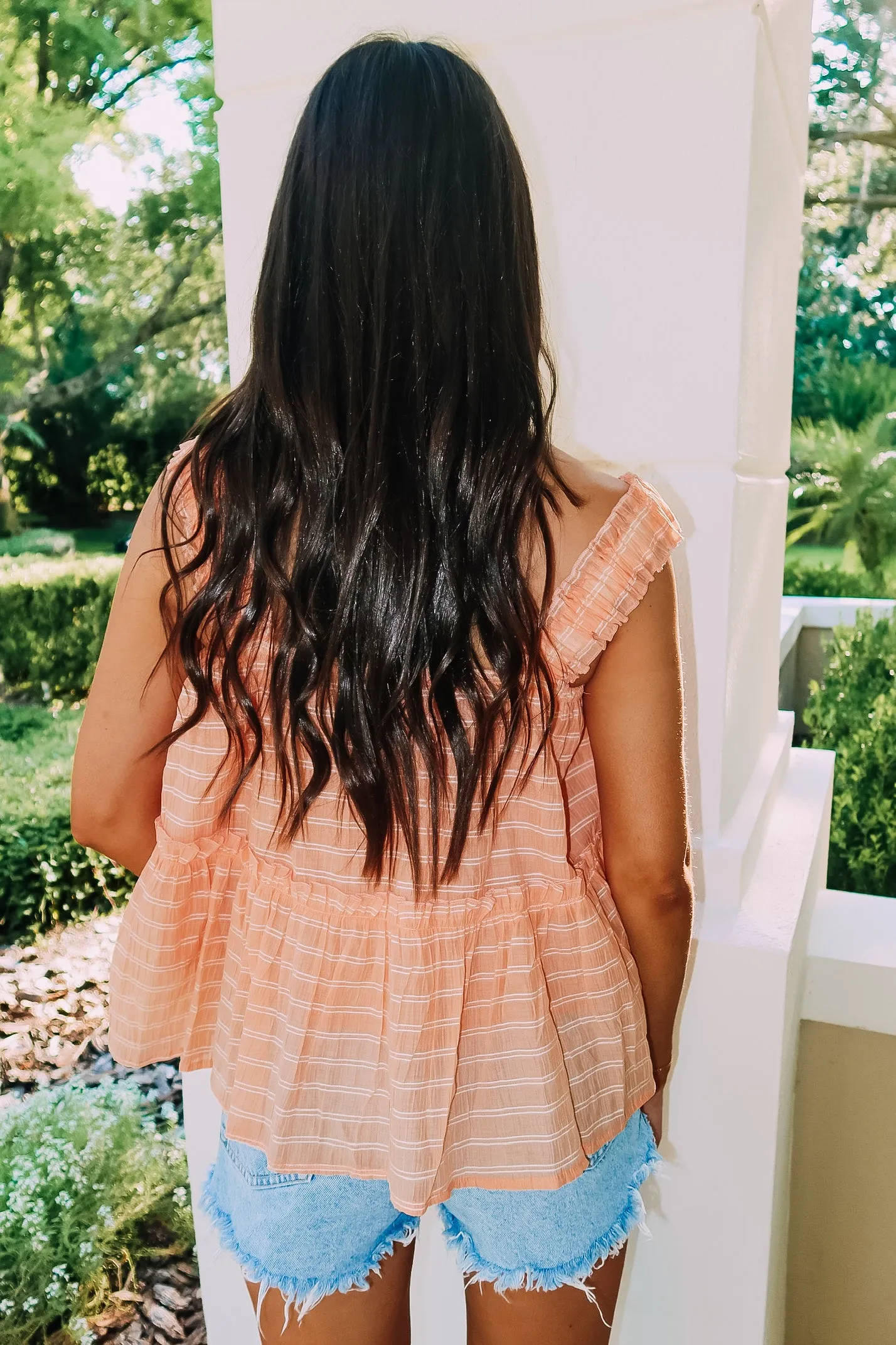 Flirtatious Sweetness Ruffled Tank Top sold by Bella Rose boutique product image thumbnail 4