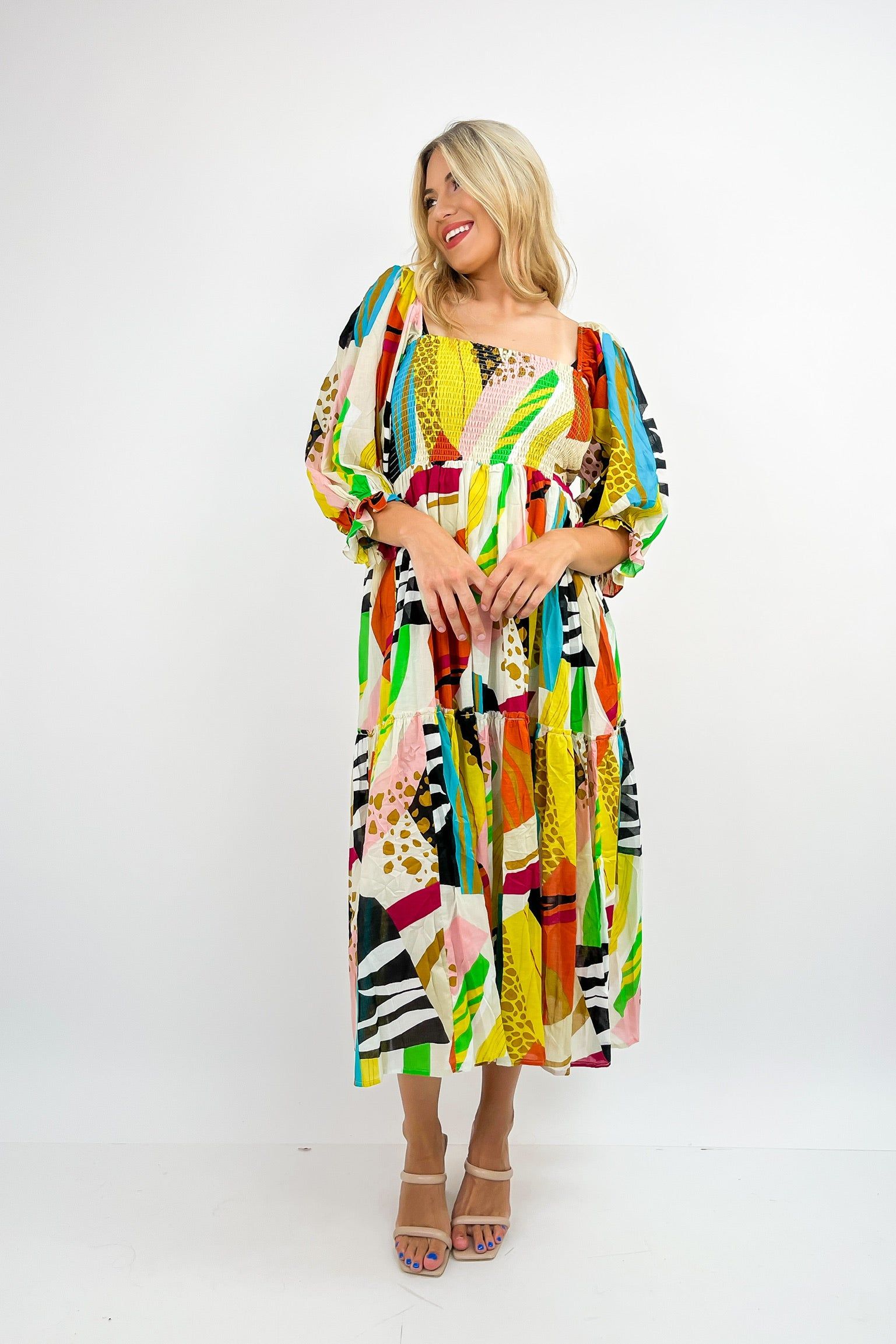 Hit The Tropics Printed Maxi Dress sold by Bella Rose boutique product image thumbnail 5