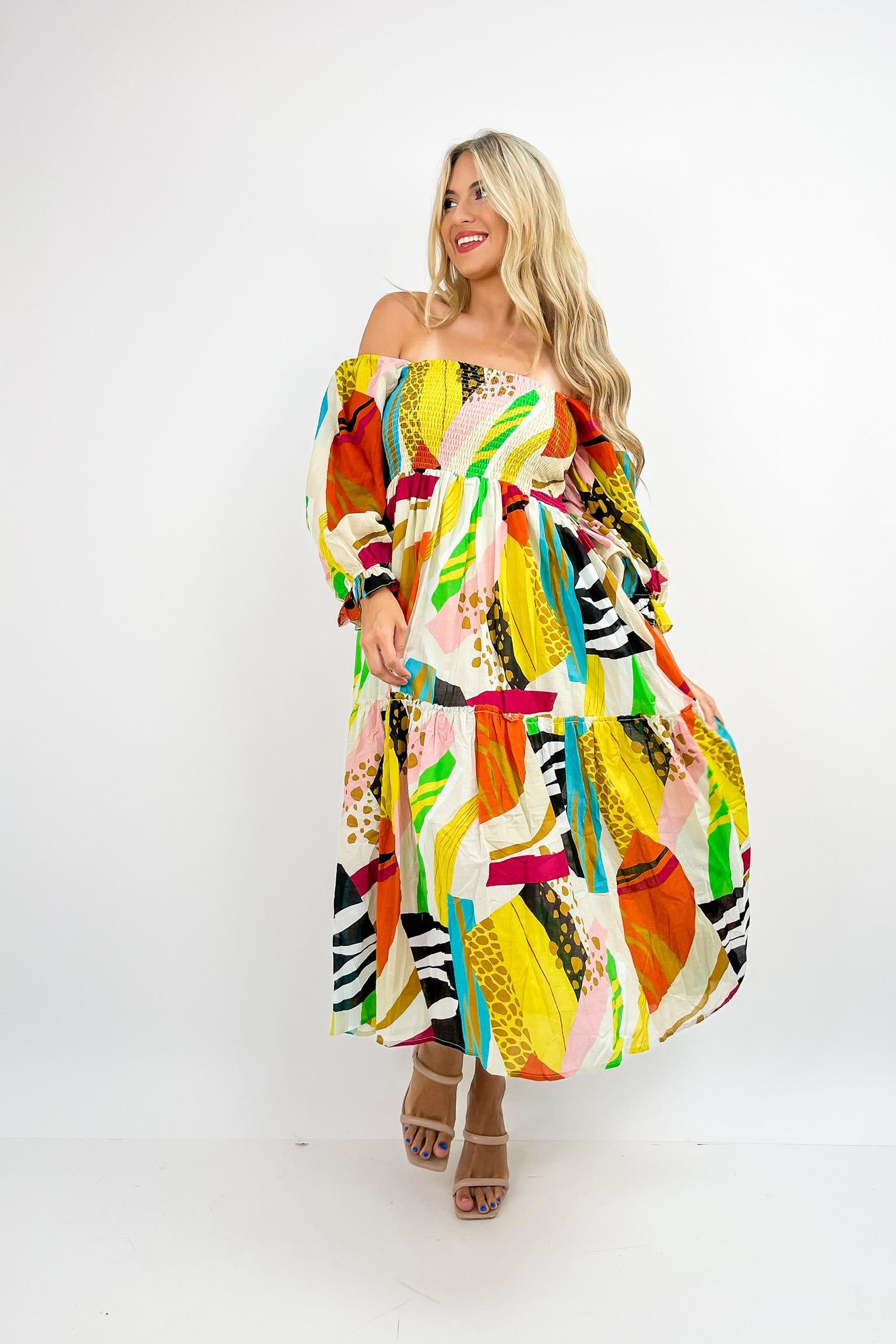 Hit The Tropics Printed Maxi Dress sold by Bella Rose boutique product image thumbnail 7