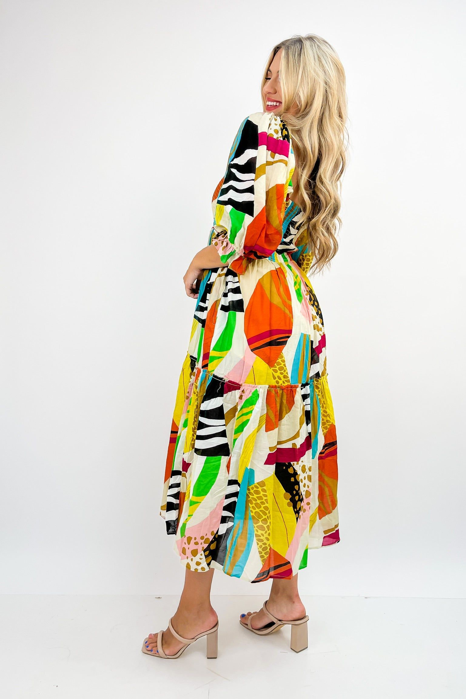 Hit The Tropics Printed Maxi Dress sold by Bella Rose boutique product image thumbnail 4