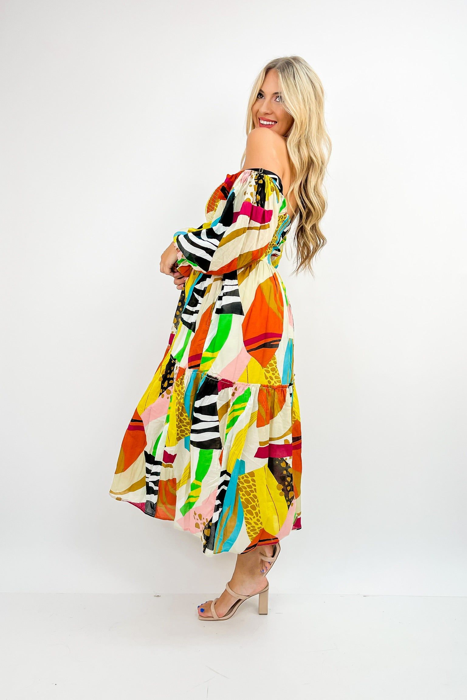 Hit The Tropics Printed Maxi Dress sold by Bella Rose boutique product image thumbnail 10