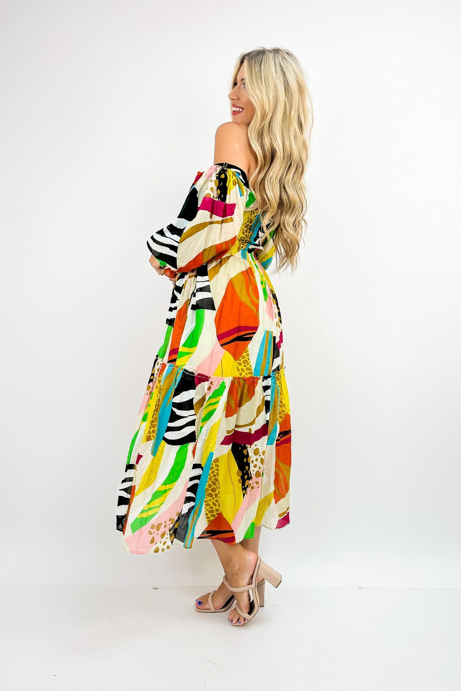 Hit The Tropics Printed Maxi Dress sold by Bella Rose boutique product image thumbnail 9