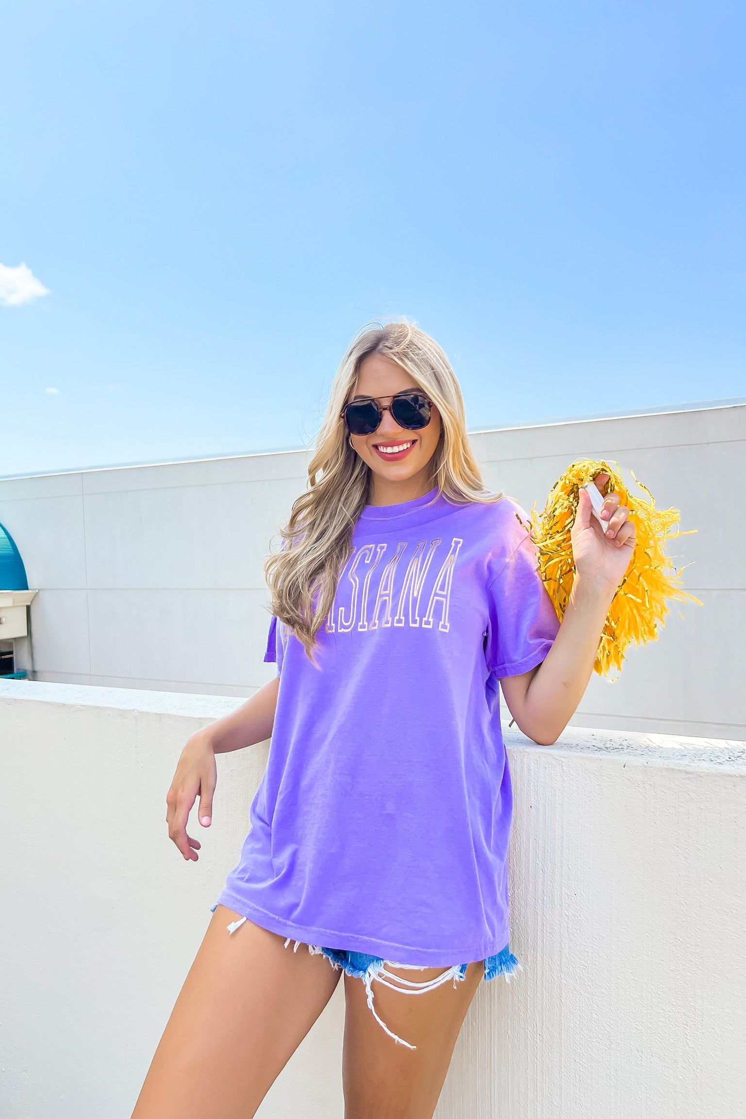 LSU Rep Your College Graphic Tee sold by Bella Rose boutique product image thumbnail 4