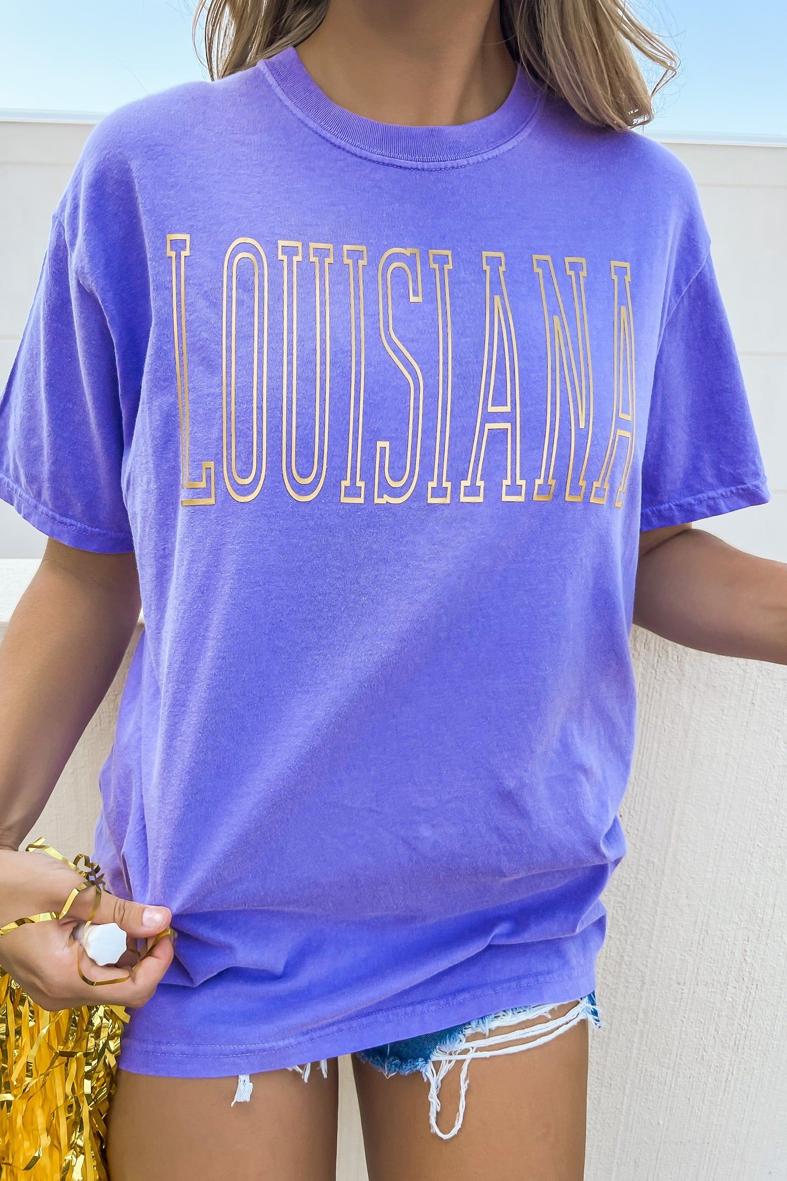 LSU Rep Your College Graphic Tee sold by Bella Rose boutique product image thumbnail 3