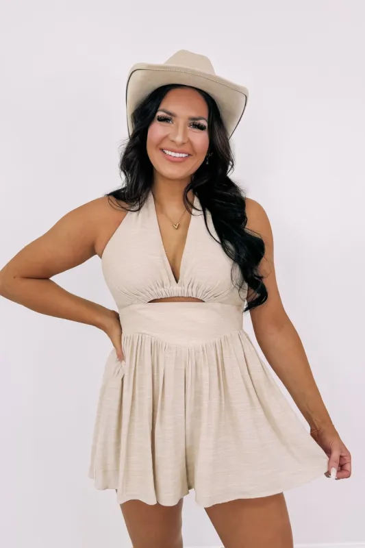 Feeling The Sunshine Romper sold by Bella Rose boutique