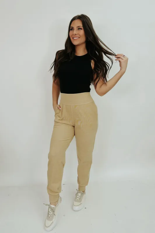 Keeping It Laid-Back Brushed Joggers sold by Bella Rose boutique