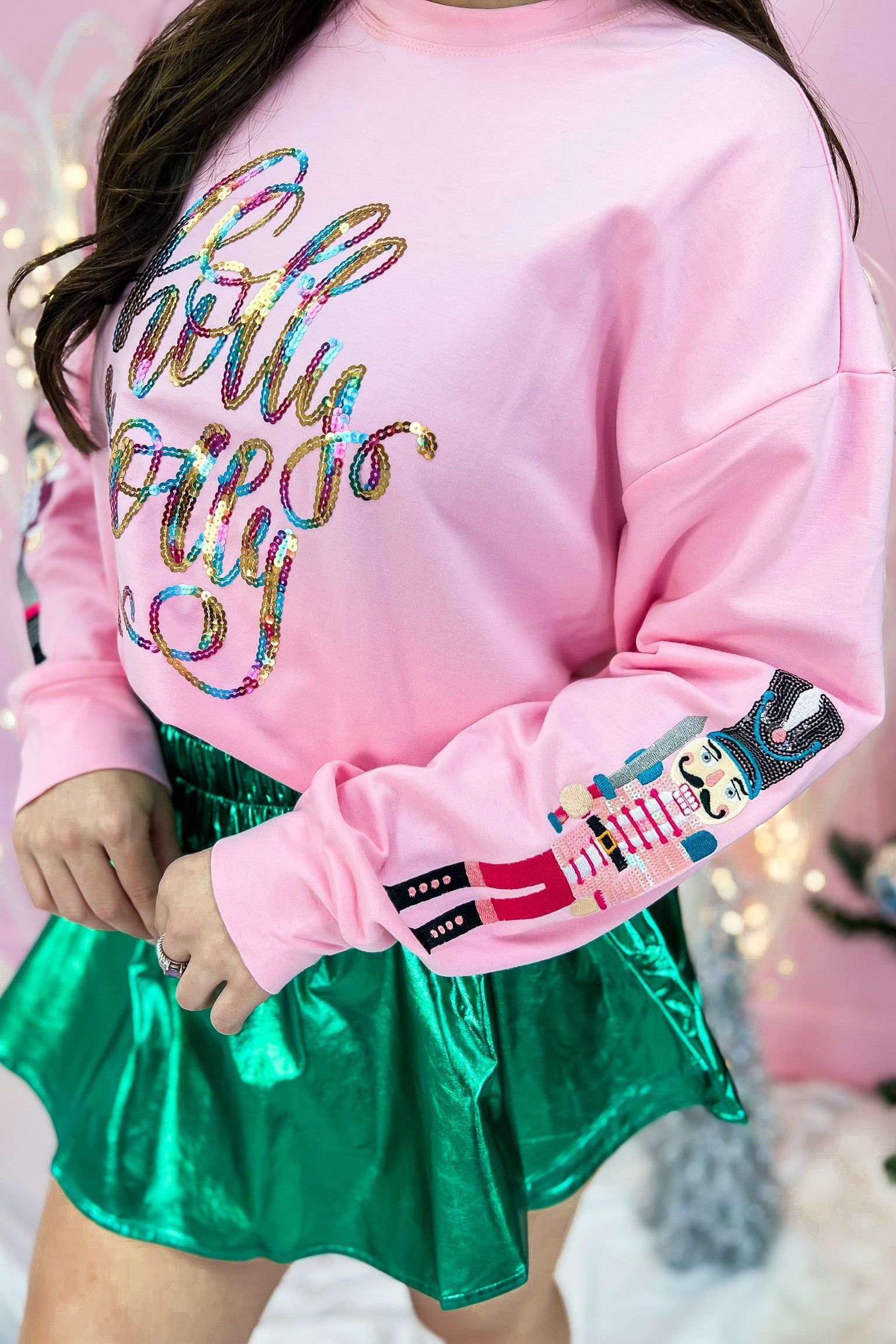 Holly Jolly Nutcracker Sequin Sweater sold by Bella Rose boutique product image thumbnail 2
