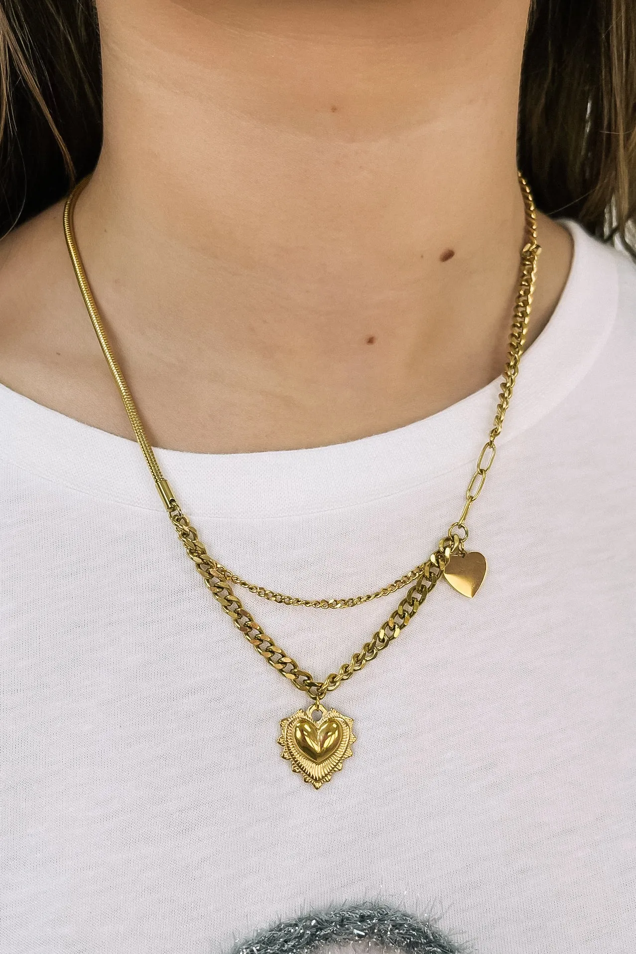 Don't Go Breaking My Heart Necklace sold by Bella Rose boutique