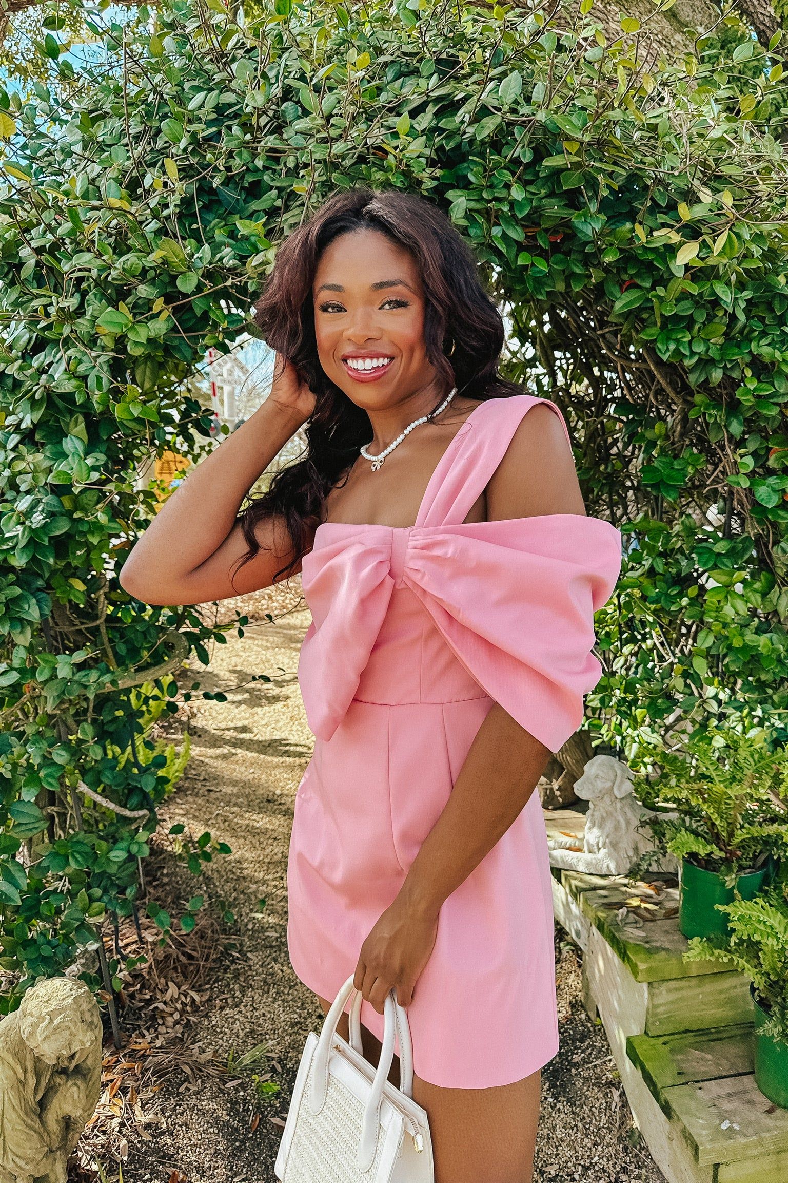 Elegant Era Bow Mini Dress sold by Bella Rose boutique product image thumbnail 2