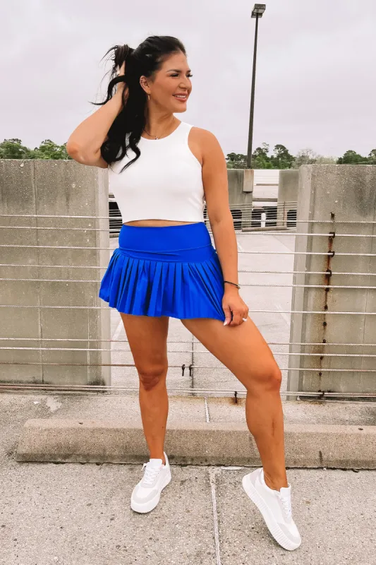 RESTOCK: Gold Hinge Pleated Tennis Skirt sold by Bella Rose boutique