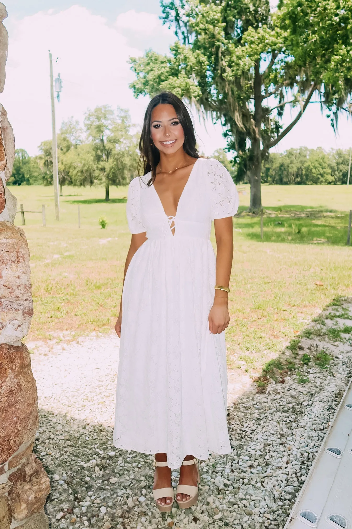 Only Tonight Lace Midi Dress sold by Bella Rose boutique