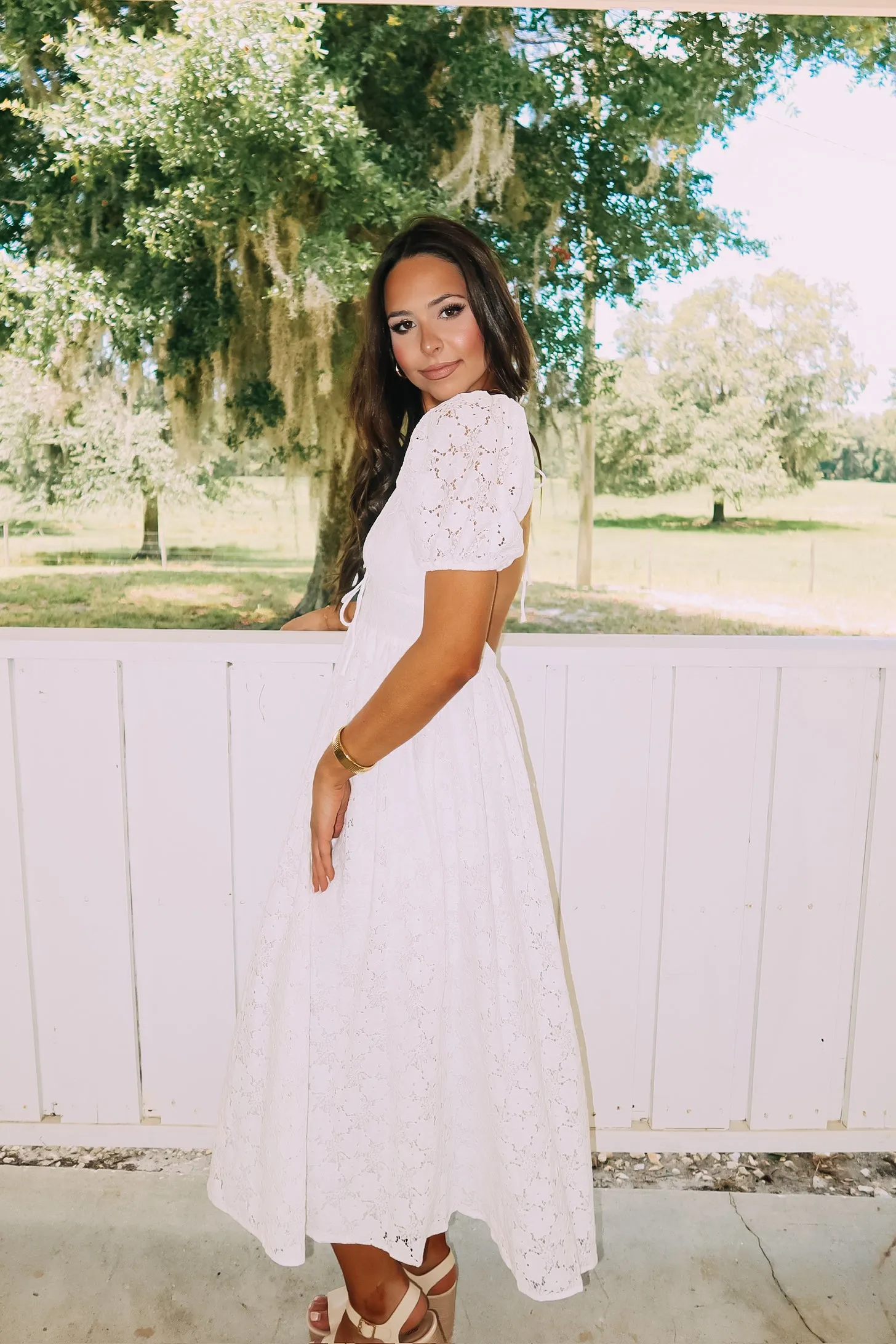 Only Tonight Lace Midi Dress sold by Bella Rose boutique product image thumbnail 4