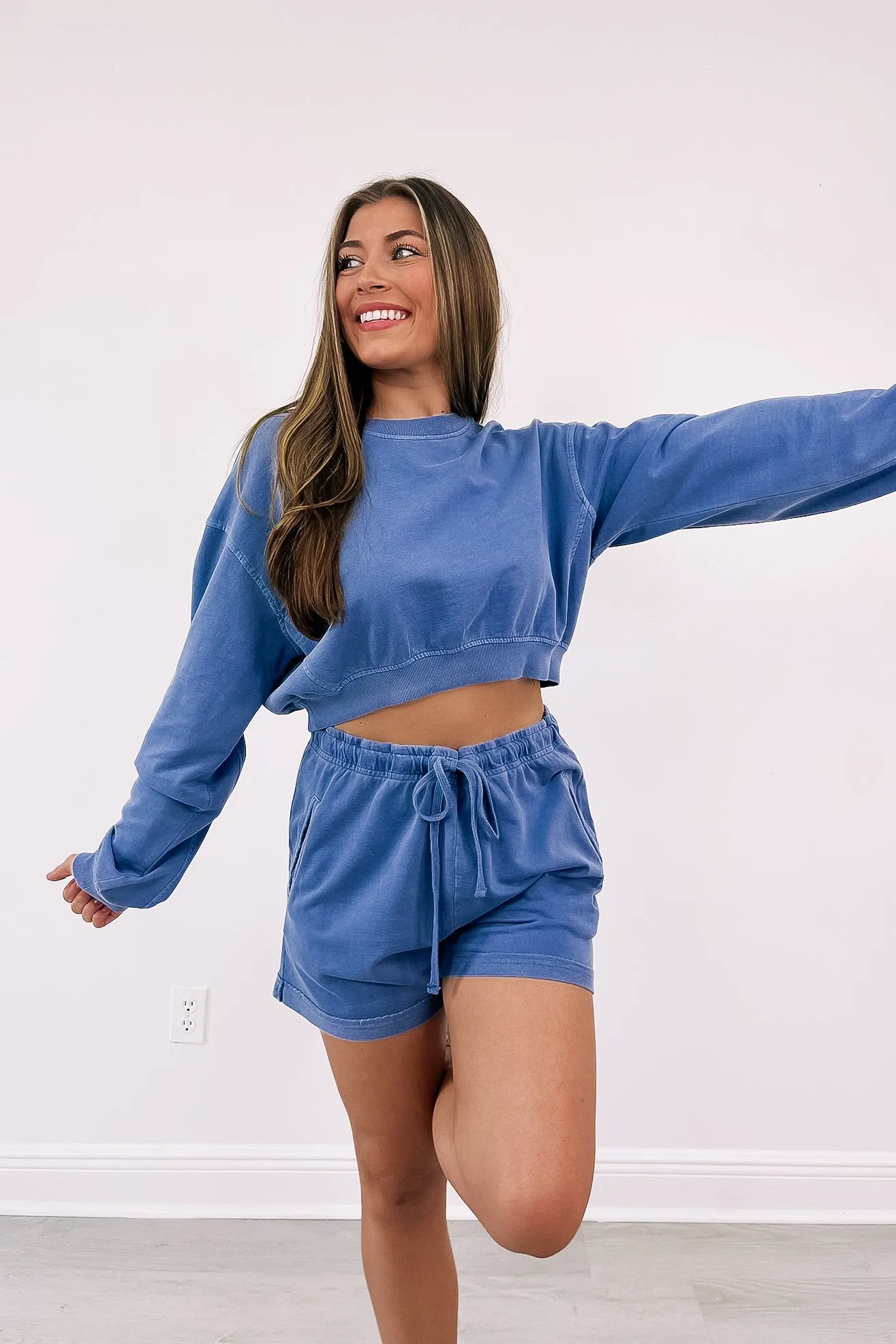 She's A Go-Getter Crop Sweatshirt sold by Bella Rose boutique product image thumbnail 4