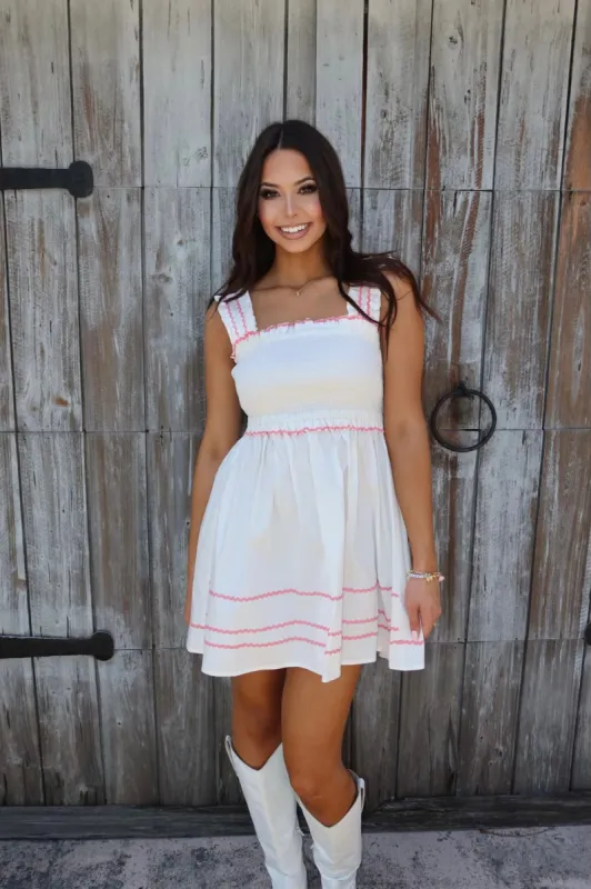 Contemporary Cutie Smocked Dress sold by Bella Rose boutique