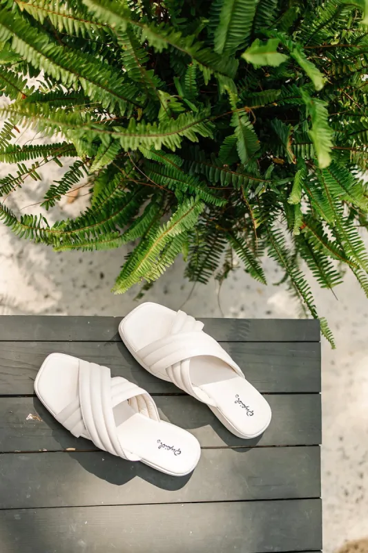 Drifting Away Slide Sandals (LAST ONE - SIZE 7) sold by Bella Rose boutique