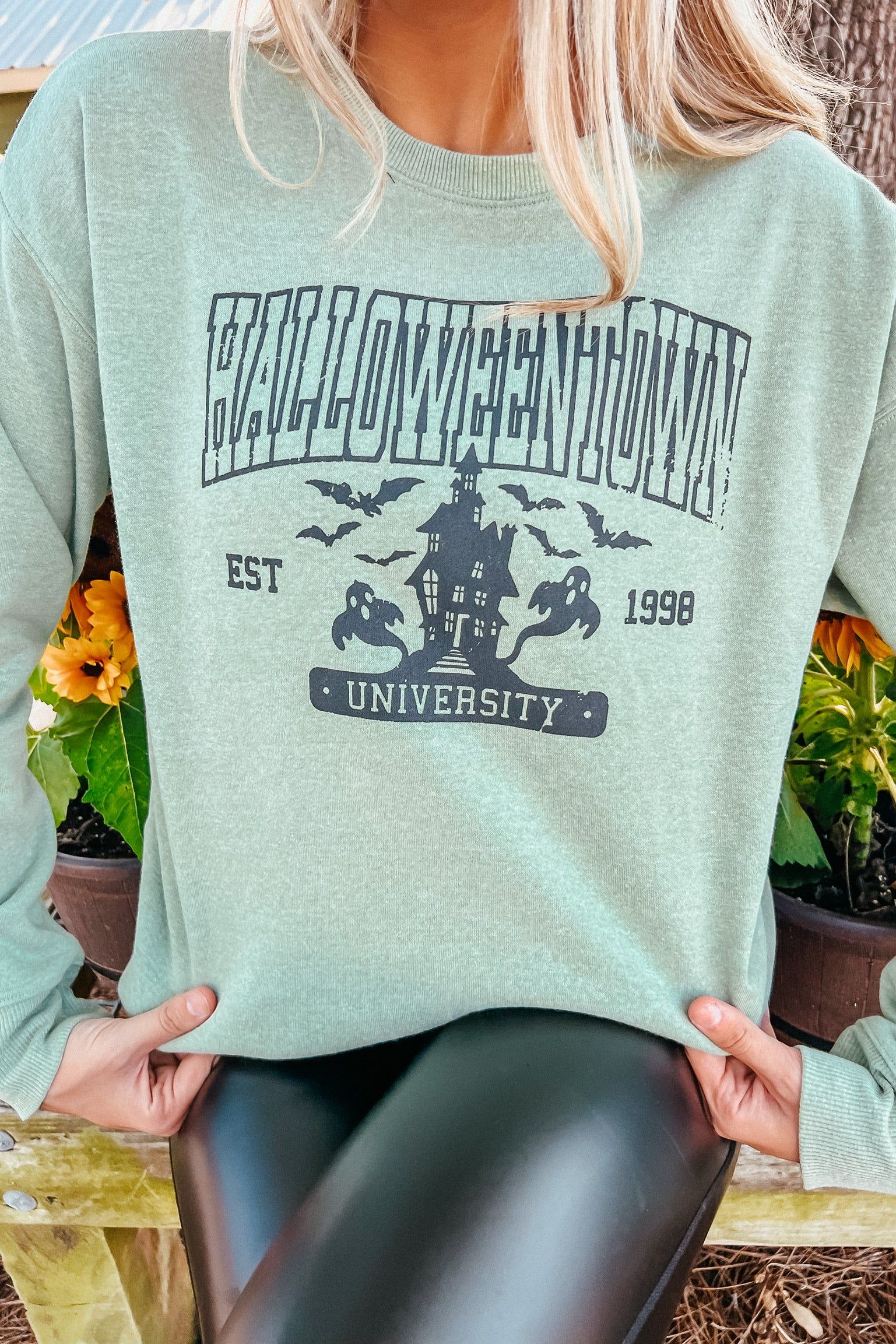 Halloween Town Graphic Sweatshirt sold by Bella Rose boutique product image thumbnail 3