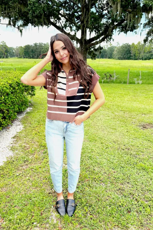 Punctual Perfection Cropped Sweater sold by Bella Rose boutique
