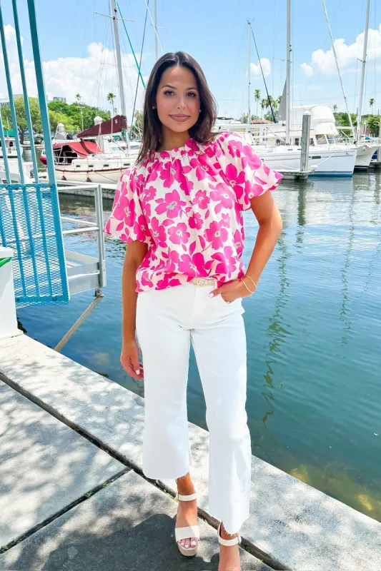 Runnin' This Town Floral Top sold by Bella Rose boutique