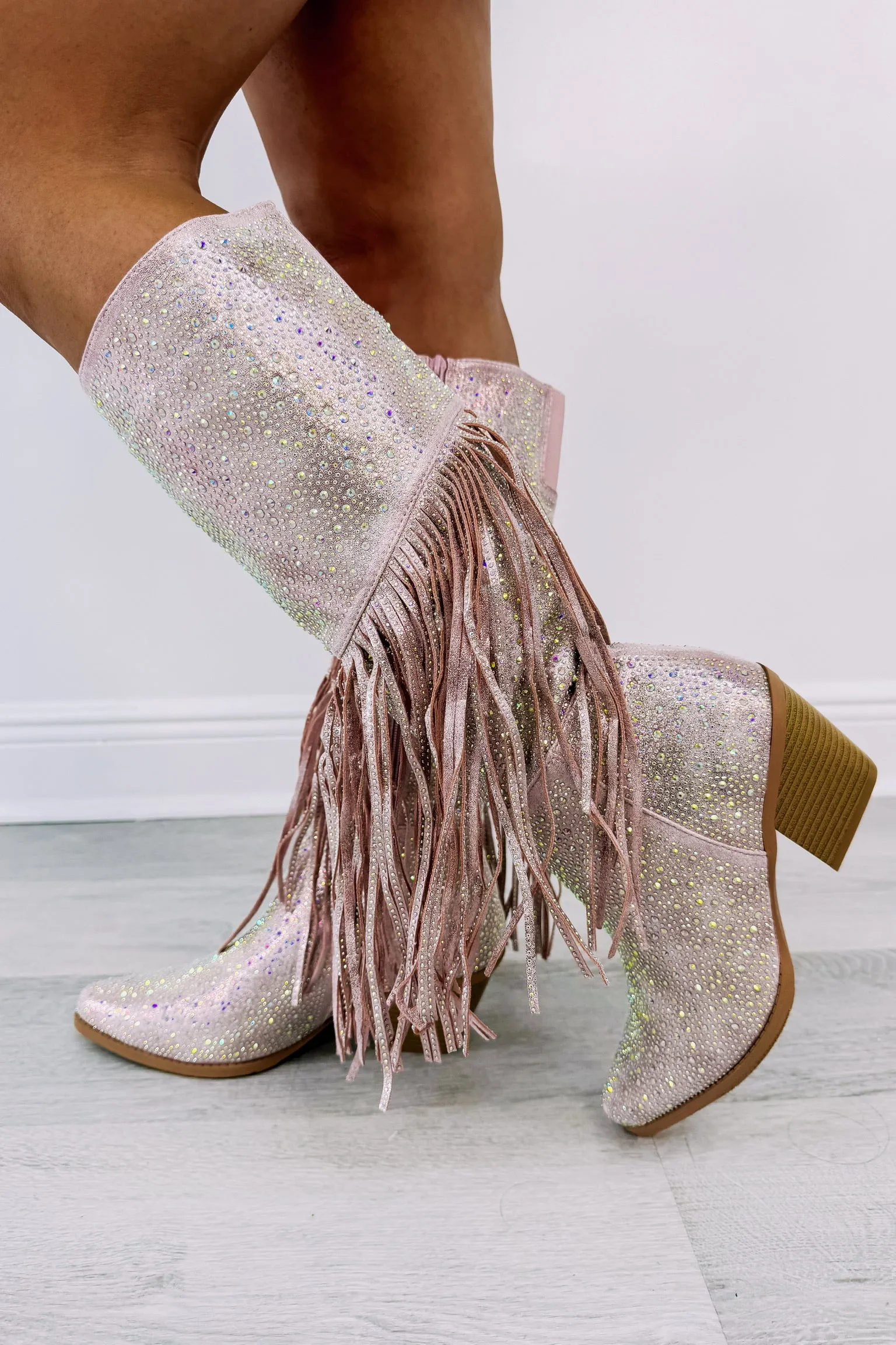 In My Era Fringe Boots sold by Bella Rose boutique