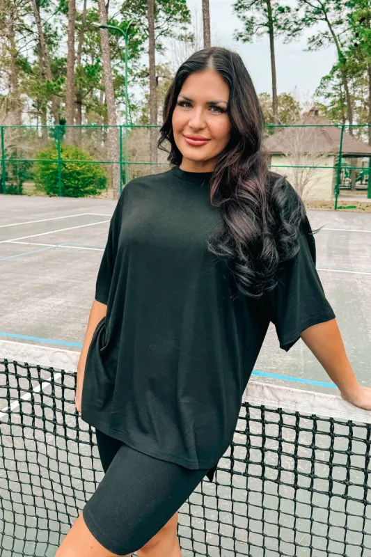 Don't Get Confused Oversized Top sold by Bella Rose boutique