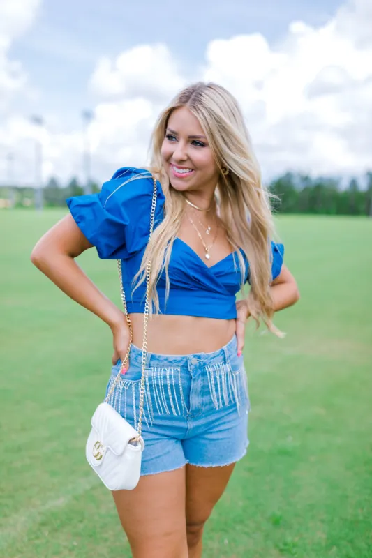 Sunset Strolls Crop Top (LAST ONE - SIZE LARGE) sold by Bella Rose boutique