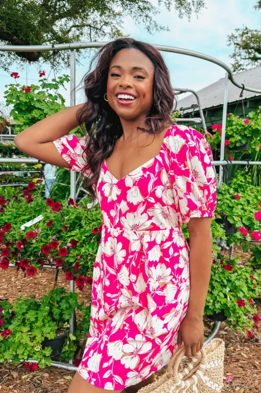 Petal Perfection Floral Dress sold by Bella Rose boutique