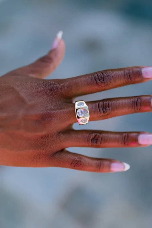 The Rosalee Adjustable Ring sold by Bella Rose boutique