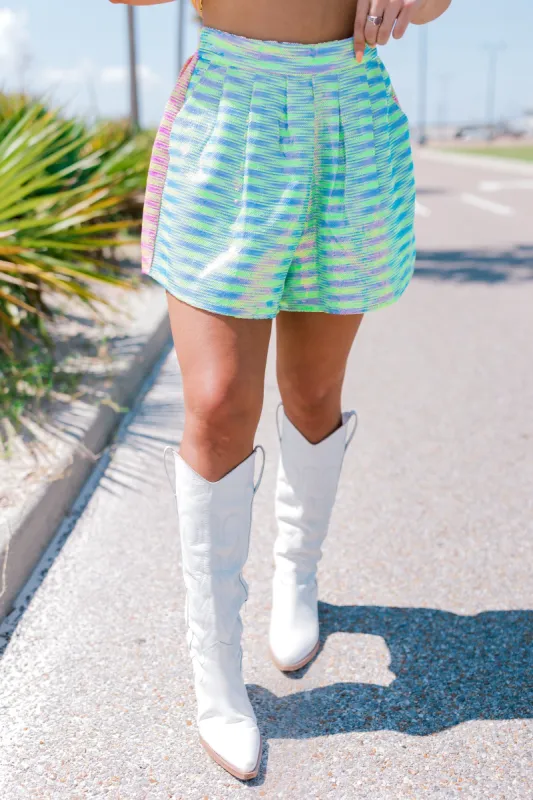 Queen Of Sparkles: Invitation Only Embellished Shorts (LAST ONE - SIZE SMALL) sold by Bella Rose boutique