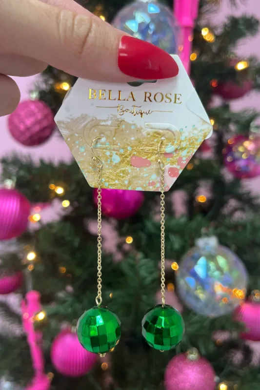 Disco Ball Dangle Earrings sold by Bella Rose boutique