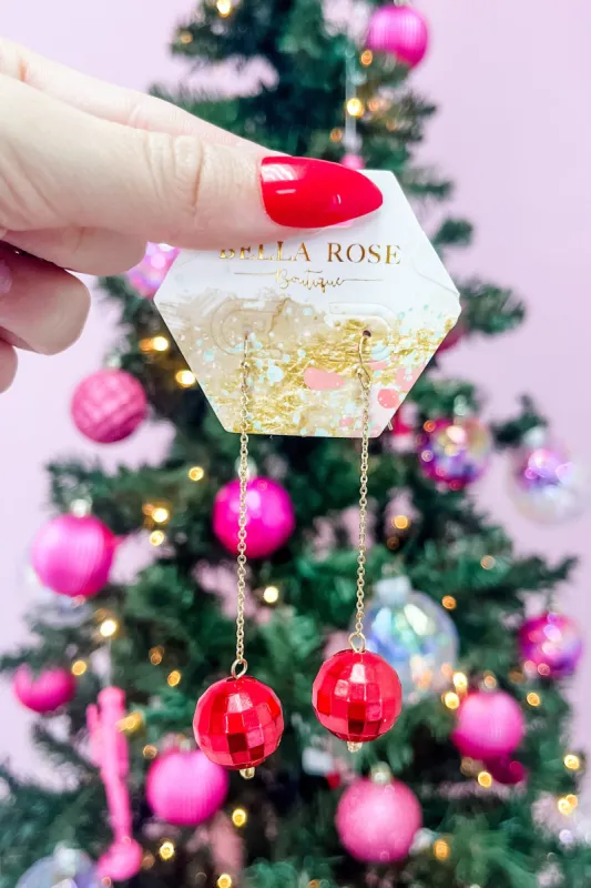 Disco Ball Dangle Earrings sold by Bella Rose boutique