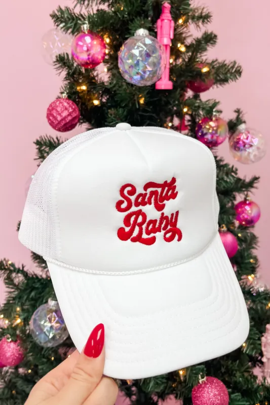 Santa Baby Retro Trucker Hat sold by Bella Rose boutique