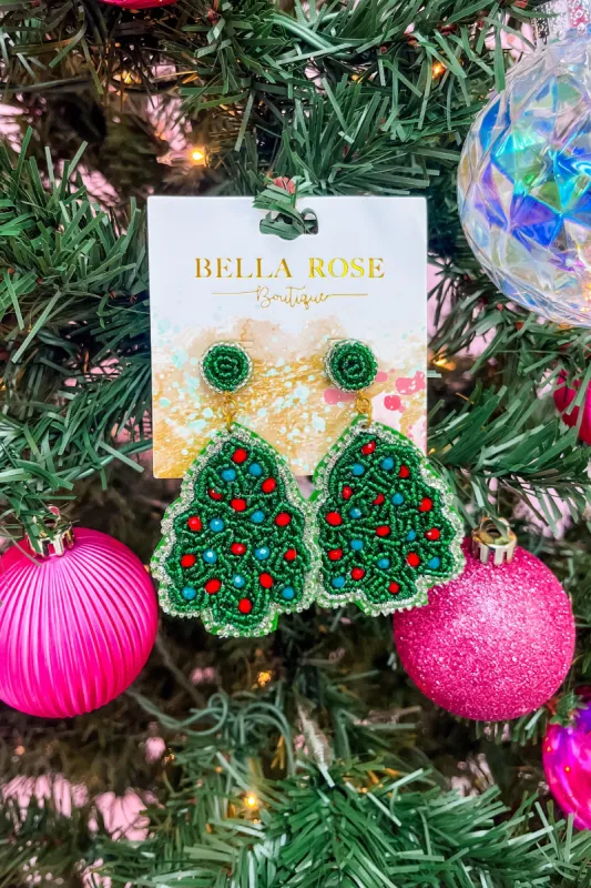 Christmas Magic Is In The Air Drop Earrings sold by Bella Rose boutique