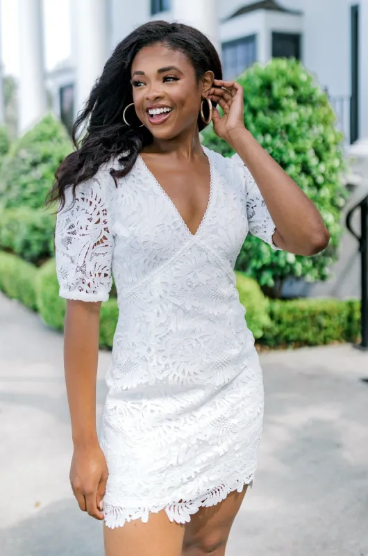Recommended To Me Lace Dress (LAST ONE - SIZE SMALL) sold by Bella Rose boutique