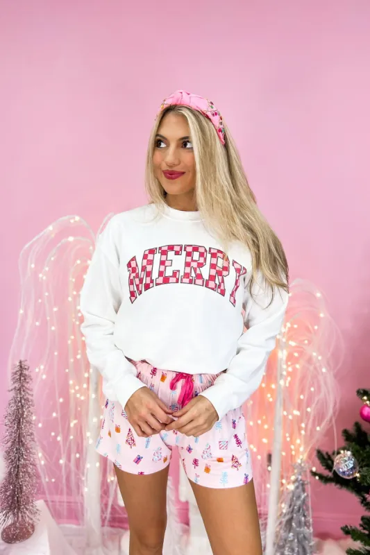Retro Merry Graphic Sweatshirt sold by Bella Rose boutique