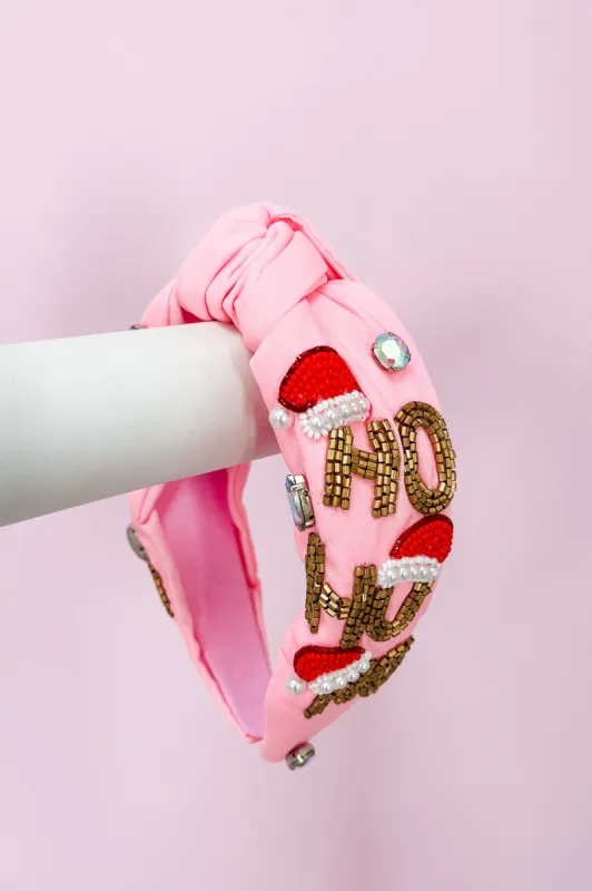 Santa'S Coming Top Knot Headband sold by Bella Rose boutique