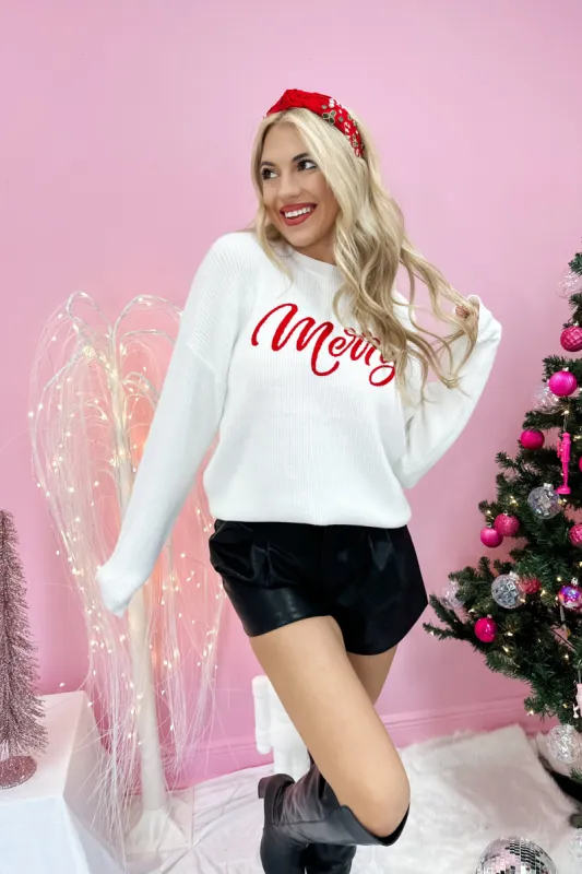 Always Merry Knit Sweater sold by Bella Rose boutique