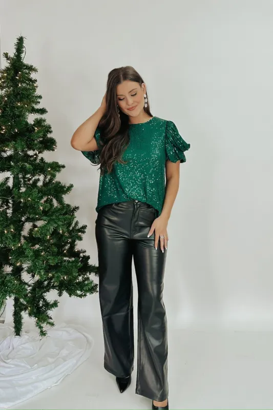 Shimmering Love Sequin Top sold by Bella Rose boutique