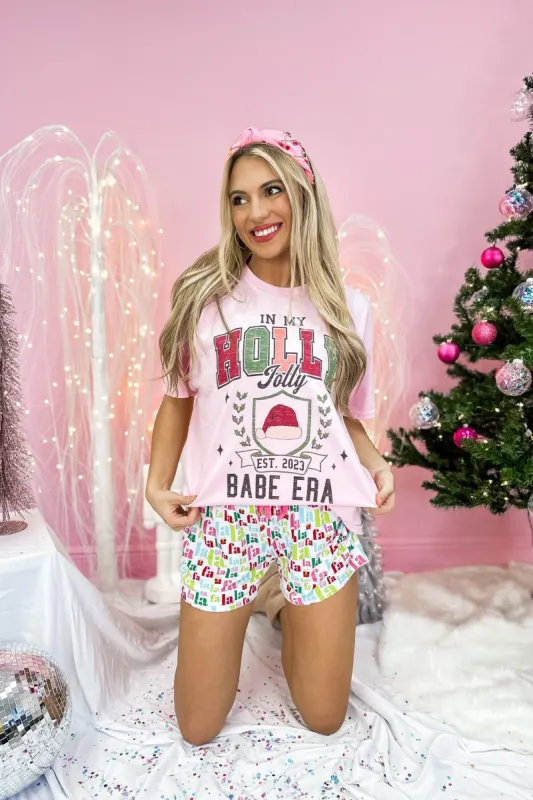 In My Holly Jolly Era Graphic Tee sold by Bella Rose boutique