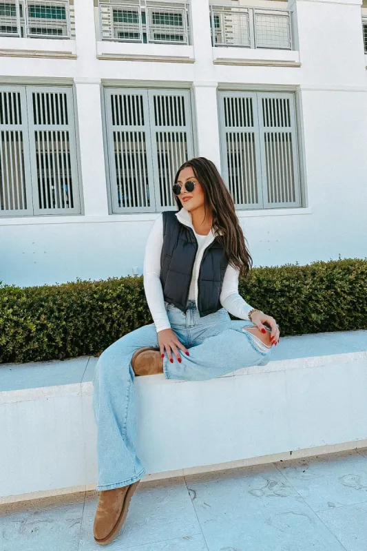 Fall Is Calling Puffer Vest sold by Bella Rose boutique