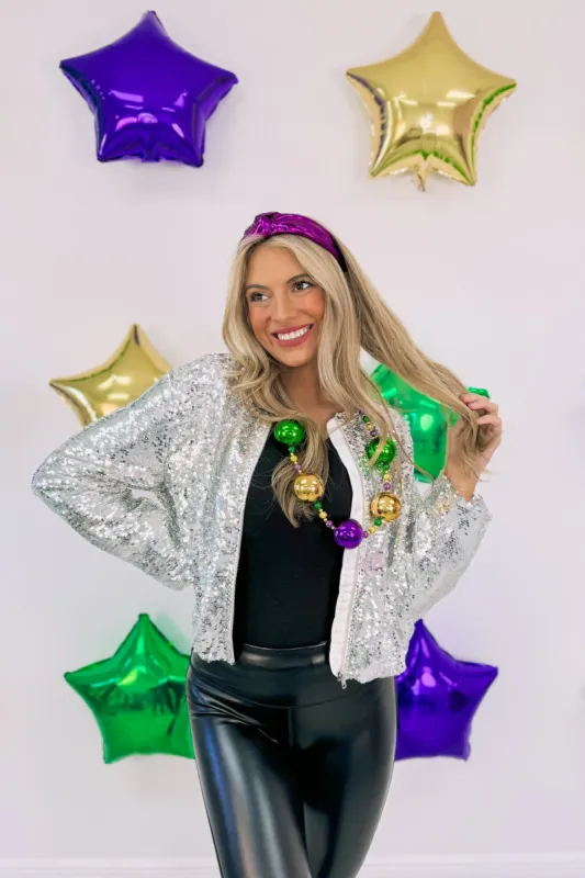 Flawless Finale Sequin Bomber Jacket sold by Bella Rose boutique