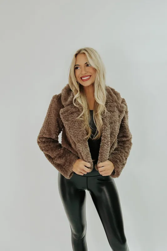 Caught In The Cold Fur Jacket sold by Bella Rose boutique